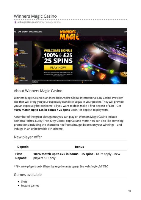  winners magic casino/ohara/modelle/784 2sz t